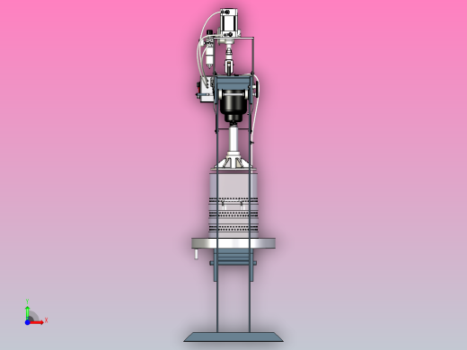 一款半自动化压力机-分离机S3D图纸前视缩略图