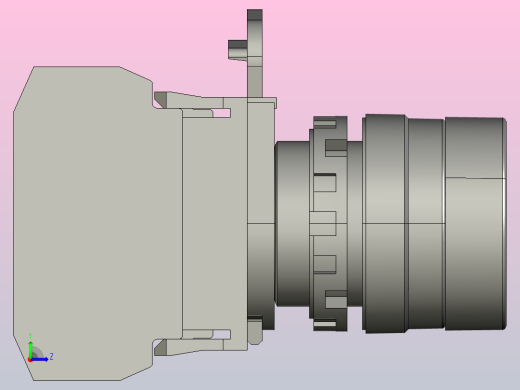 按钮开关YW1B-A1E10W左视缩略图