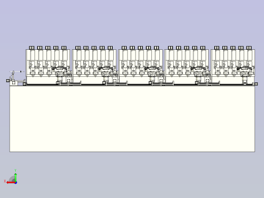 一款多工位移印机（平台）三维模型后视缩略图