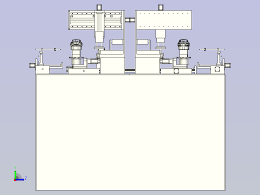 一款多工位移印机（平台）三维模型左视缩略图