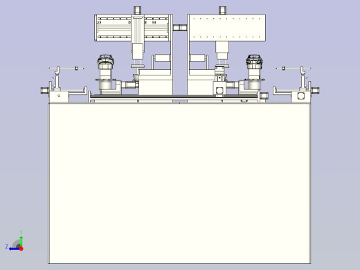 一款多工位移印机（平台）三维模型右视缩略图
