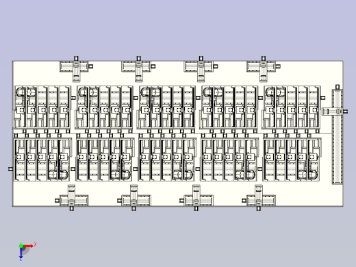 一款多工位移印机（平台）三维模型俯视缩略图