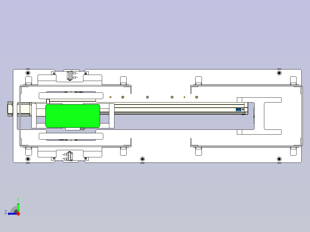 卧式料仓右视图