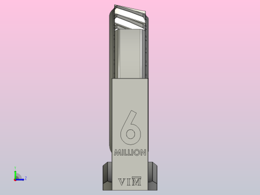 旋转齿轮的奖杯左视缩略图