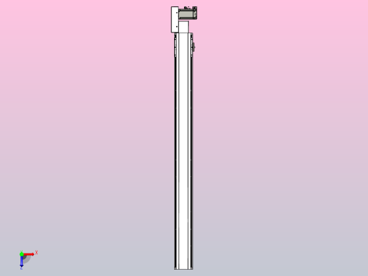 皮带直线轴半封闭可选导轨TPA-HNB-105D-90-L1150-MR-C-P20-N3俯视缩略图