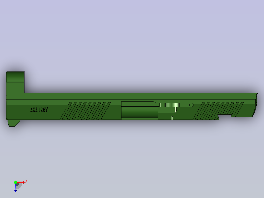 A0005018-CZ 75 手枪滑动俯视图