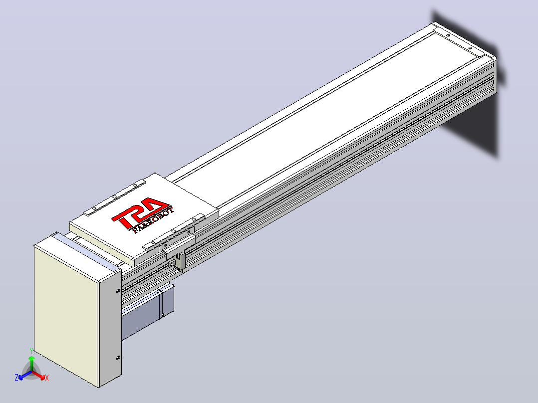 滚珠丝杠直线轴带导轨全封闭TPA-HCR-110D-1610C-L450-MP-Y-P40-N3主视图