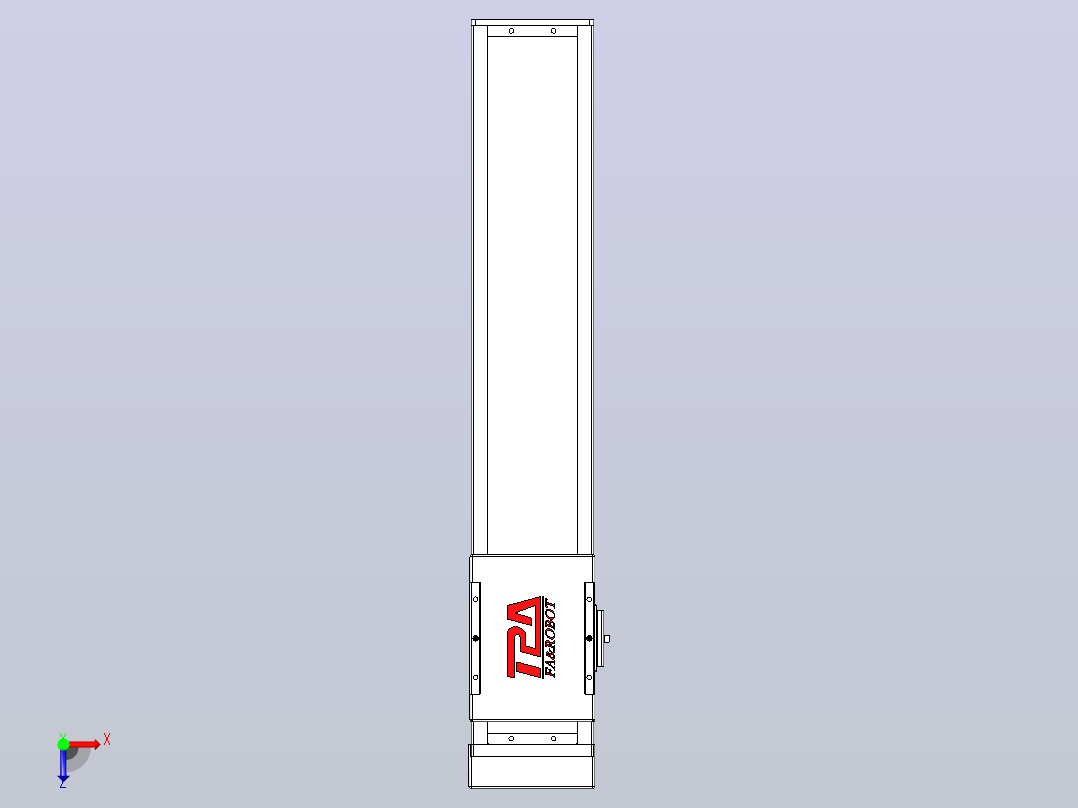 滚珠丝杠直线轴带导轨全封闭TPA-HCR-110D-1610C-L450-MP-Y-P40-N3俯视图