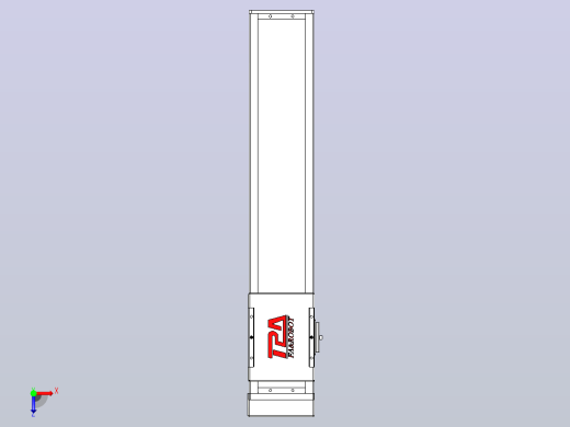 滚珠丝杠直线轴带导轨全封闭TPA-HCR-110D-1610C-L450-MP-Y-P40-N3俯视缩略图