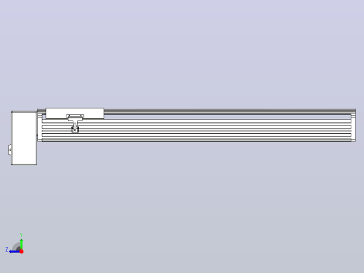 皮带直线轴半封闭可选导轨TPA-HNB-202D-140-L750-RP-C-P75-N3右视缩略图