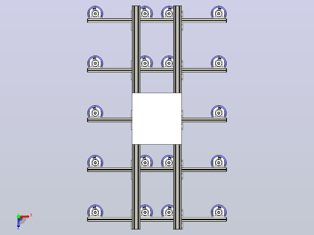 用于普通纸张的真空夹具俯视图