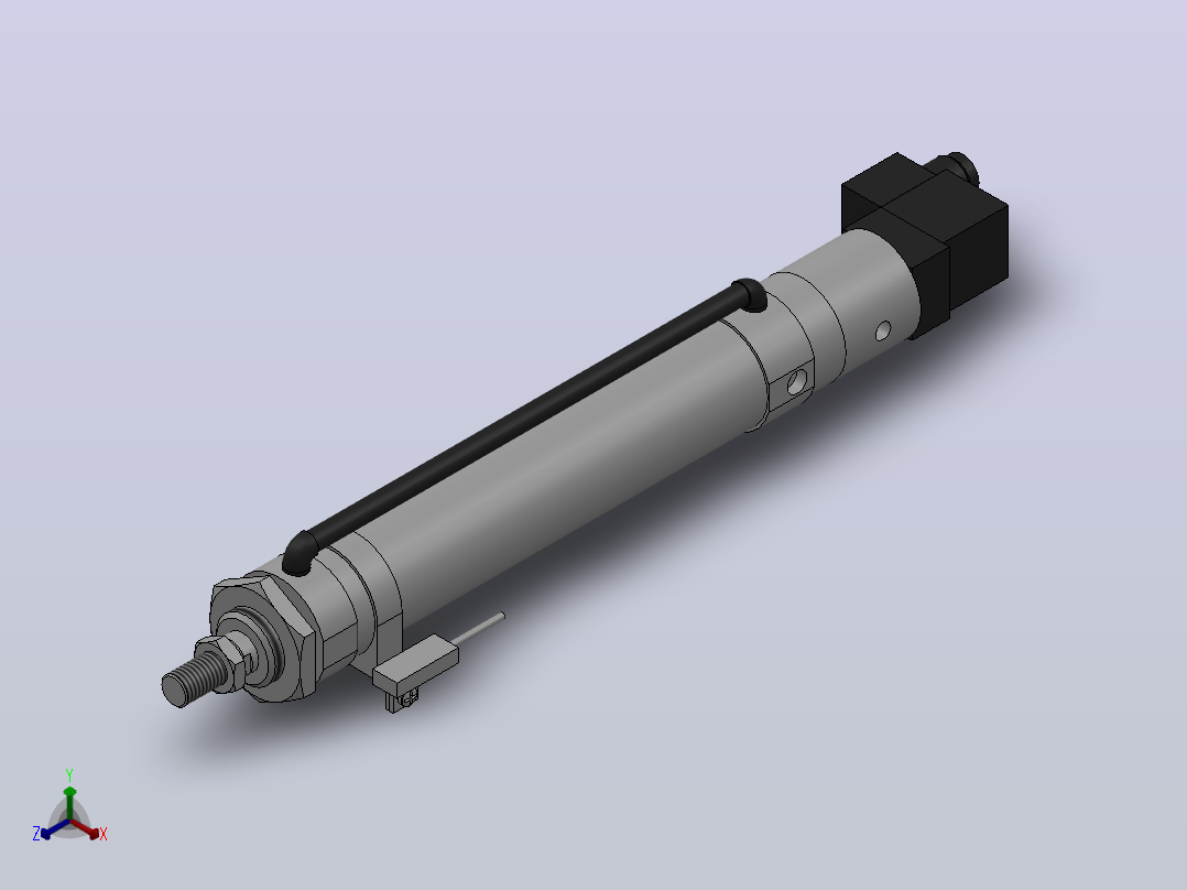 10Y-1K系列小型气缸(带阀带开关型)[10Y-1KSD50N200A8K1SD]主视图