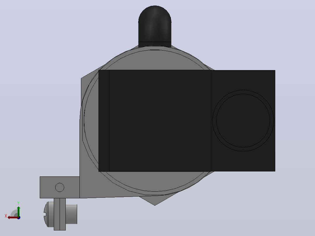 10Y-1K系列小型气缸(带阀带开关型)[10Y-1KSD50N200A8K1SD]后视图