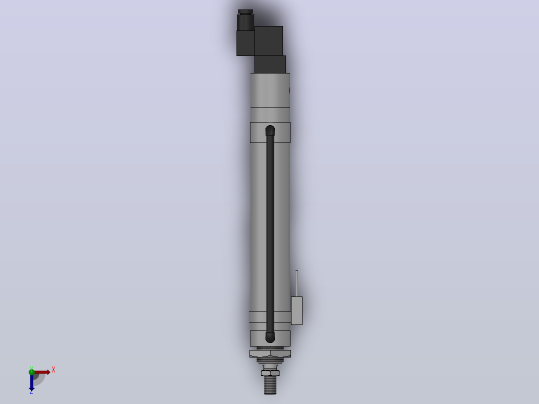 10Y-1K系列小型气缸(带阀带开关型)[10Y-1KSD50N200A8K1SD]俯视图