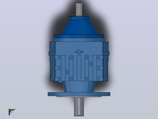 RFS77法兰轴伸式斜齿轮减速机RFS77-5.21-M1-Φ250俯视缩略图