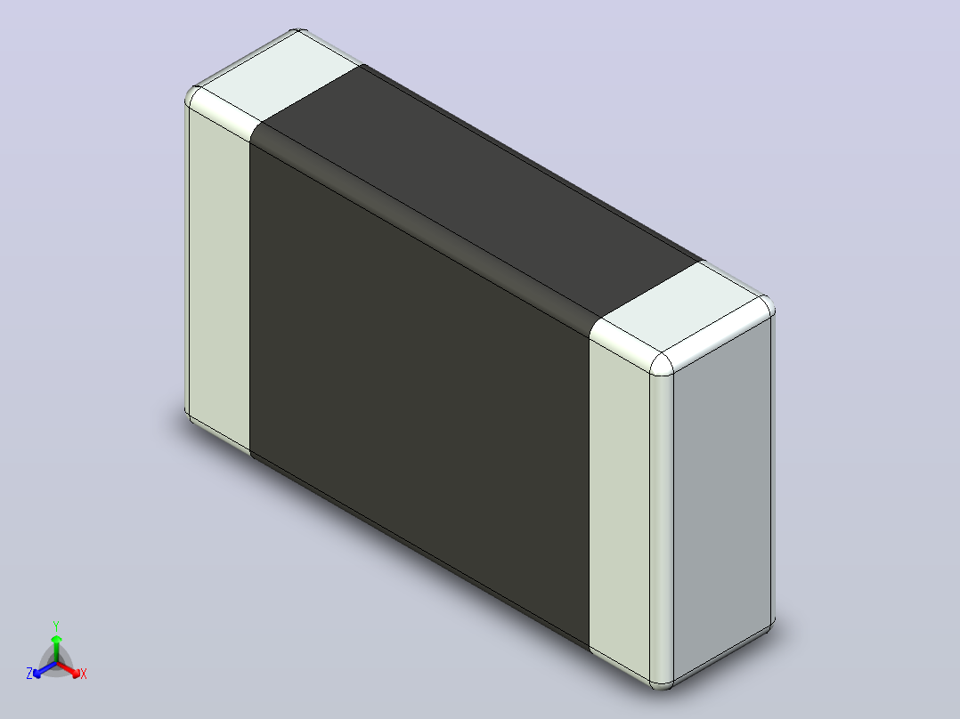 87x 片式电阻器封装 （SMD）RESC2012X50N正等轴测图