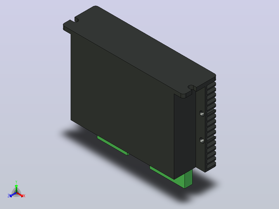 M542-驱动器2-相阶梯发动机，50V，4.2A，正等轴测图