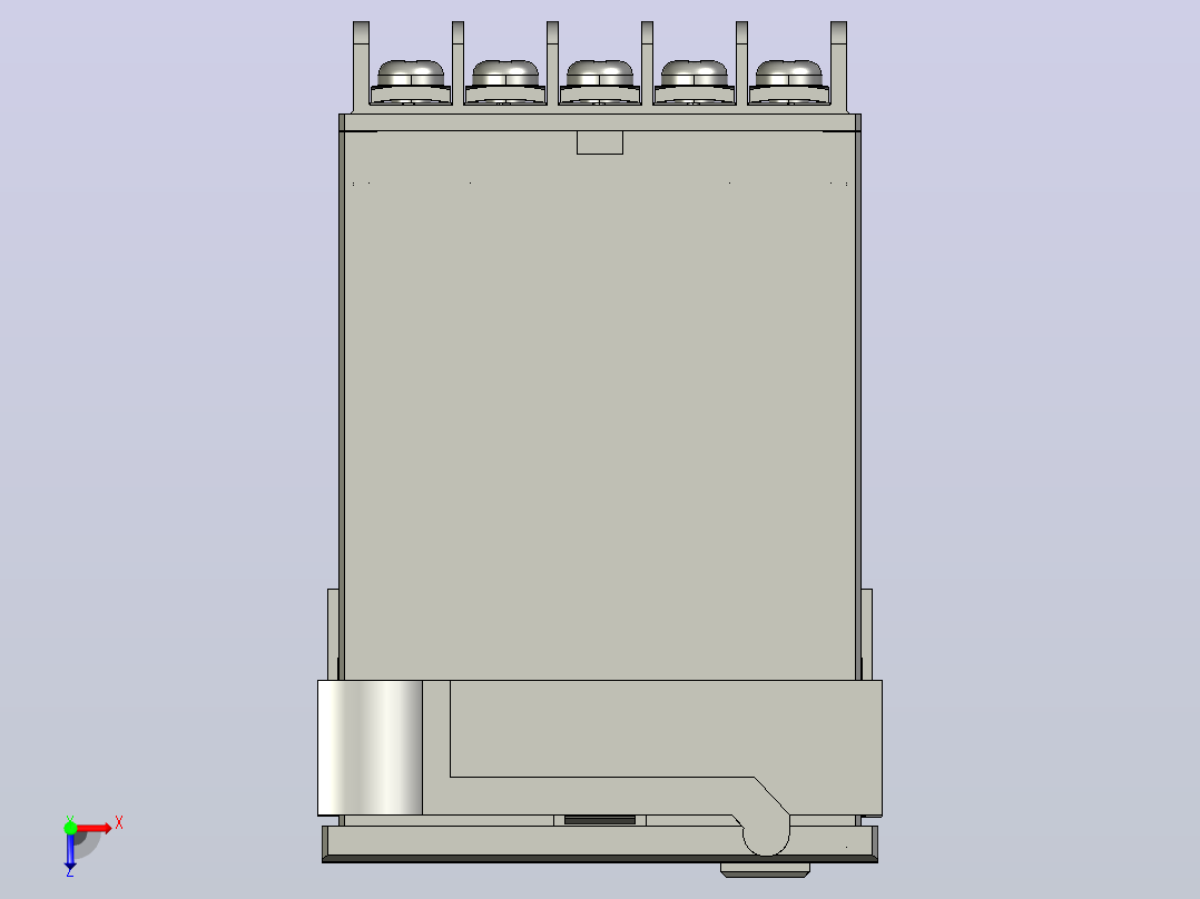NJJ5-L电子式累时器三维模型202012俯视图