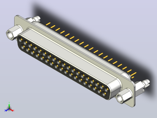 DB 37和DB 9垂直PCB公母连接器