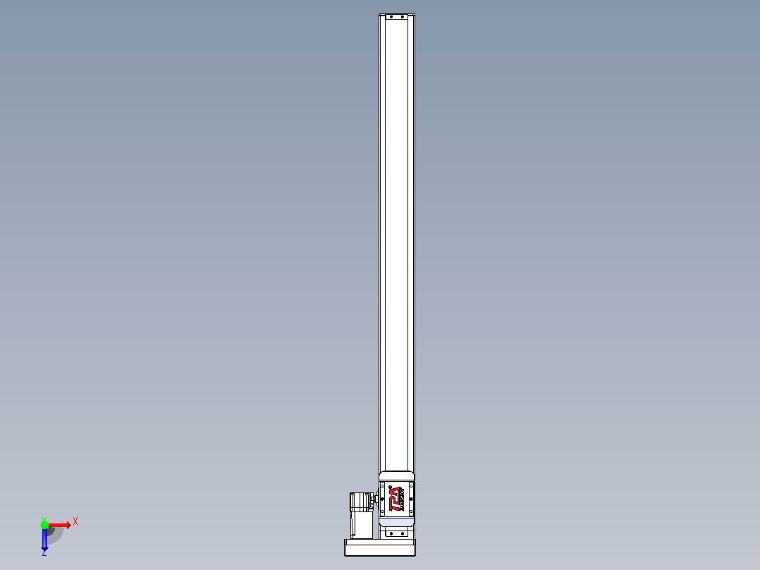 滚珠丝杠直线轴带导轨全封闭TPA-HCR-65S-1610C-L800-ML-C-P10-N3俯视图