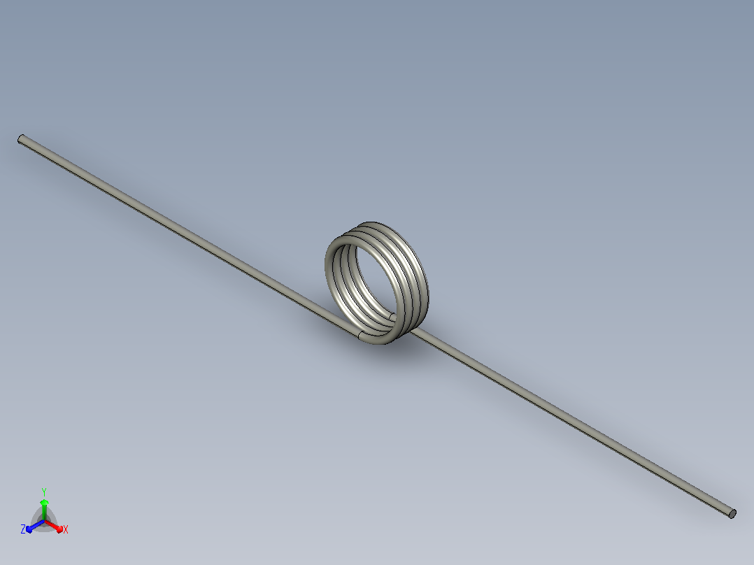 扭转弹簧torsion_spring_t015-180-109-x-l正等轴测图