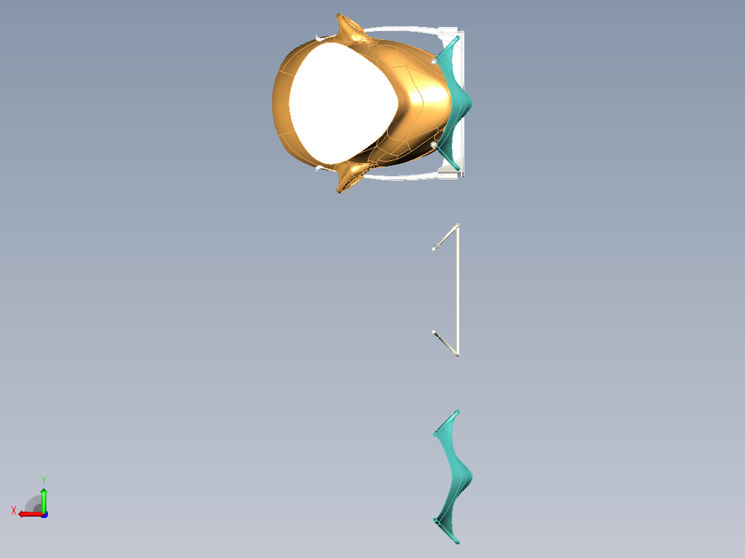 眼镜和面具后视图