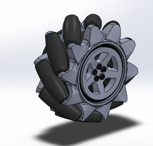 麦克纳姆轮小车sw2020可编辑