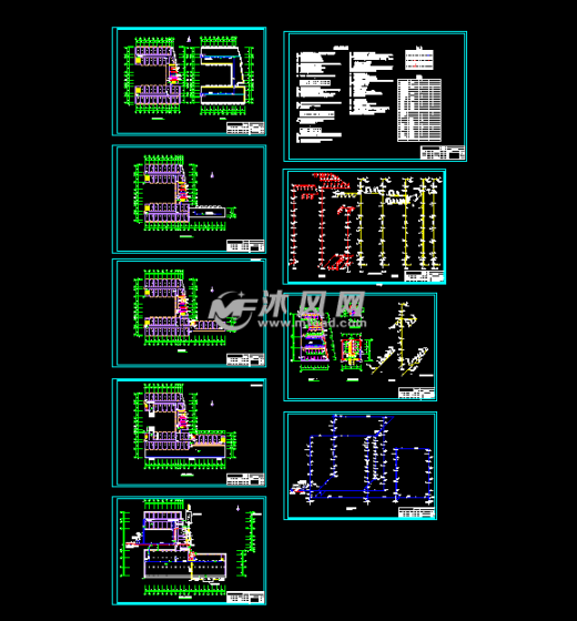 某学生公寓宿舍给排水及消防施工图纸缩略图