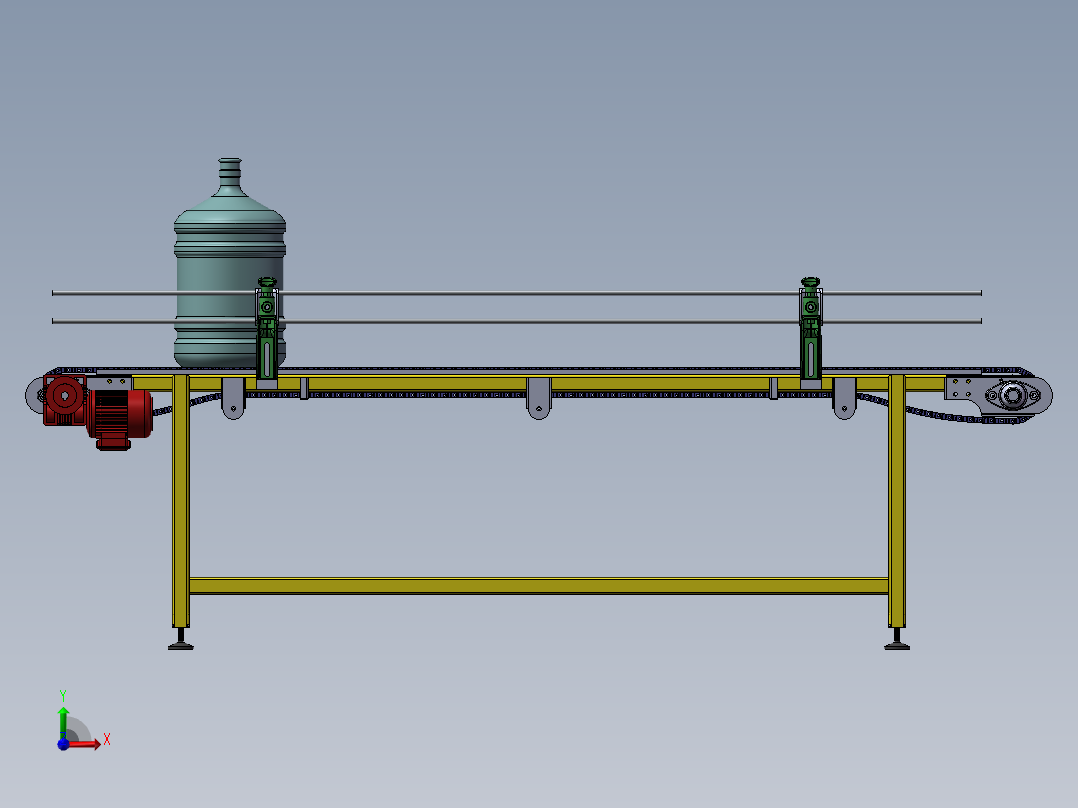 【H59】【STP】【转】塑胶链传送机前视图