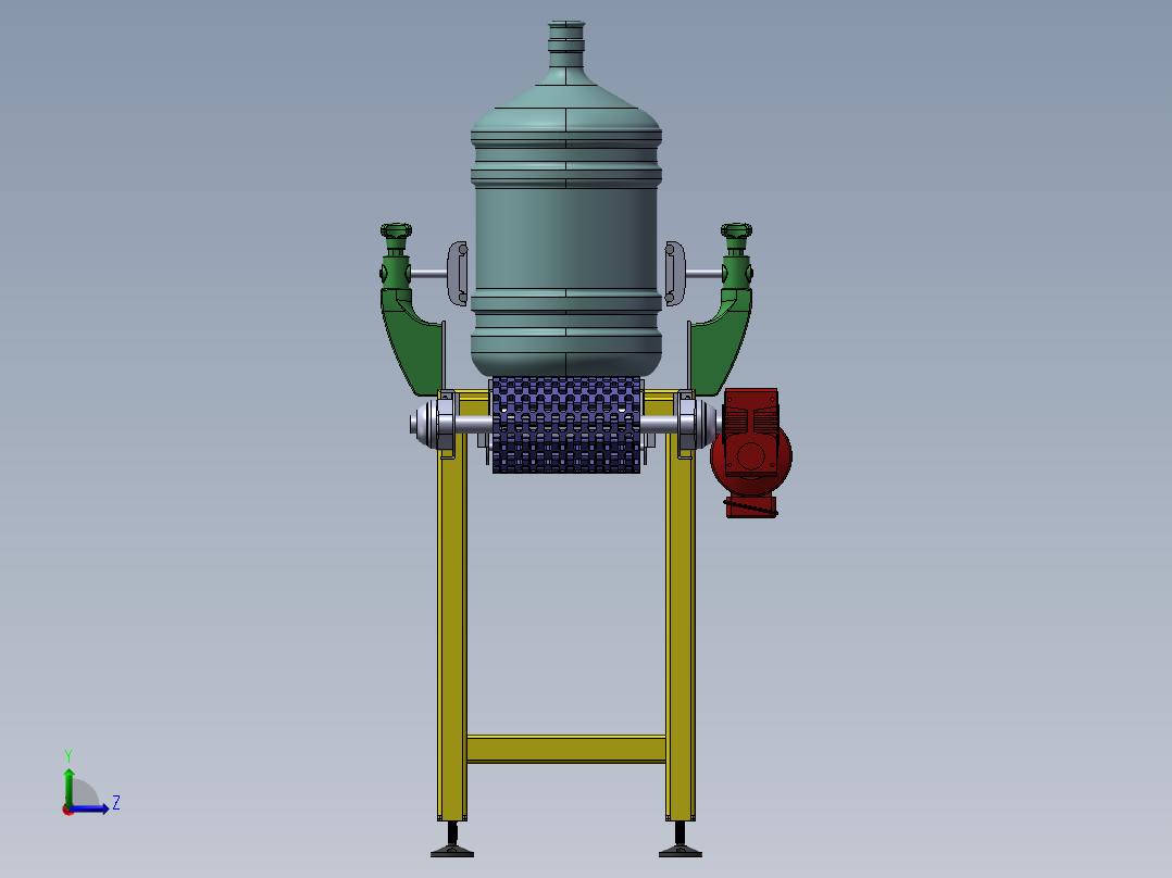 【H59】【STP】【转】塑胶链传送机左视图