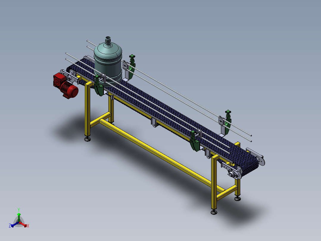 【H59】【STP】【转】塑胶链传送机正等轴测图