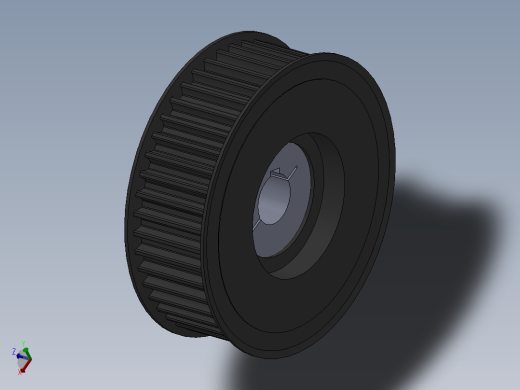 同步轮（锥套紧固）3D模型