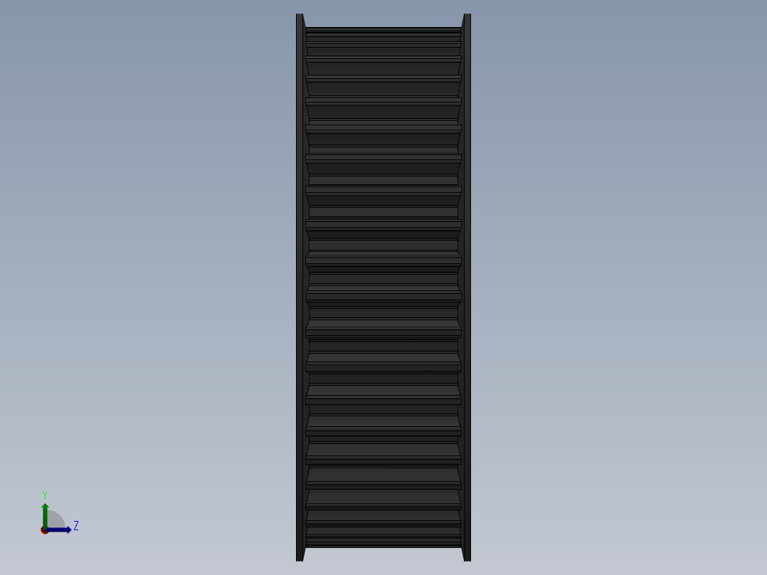 同步轮（锥套紧固）3D模型左视图