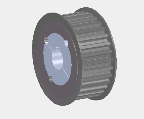 同步轮（锥套紧固）3D模型
