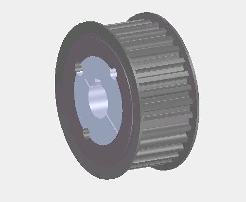 同步轮（锥套紧固）3D模型缩略图
