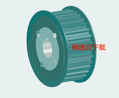 同步轮（锥套紧固）3D模型缩略图