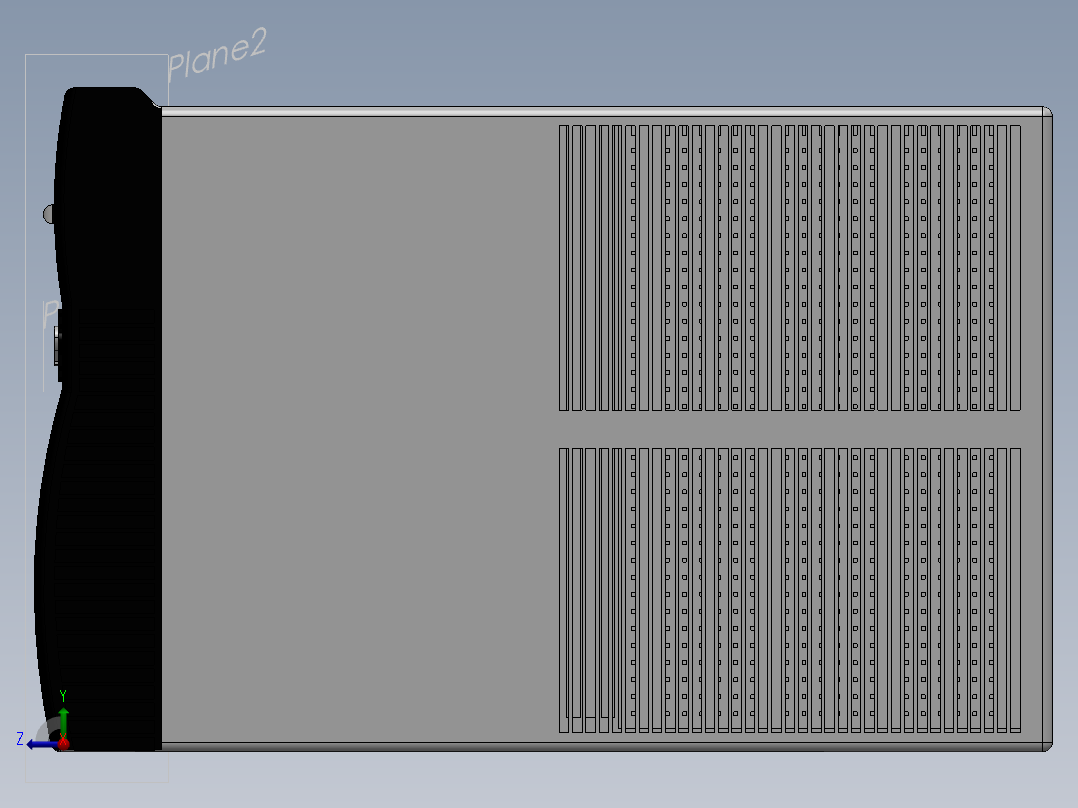 solidworks 空调右视图