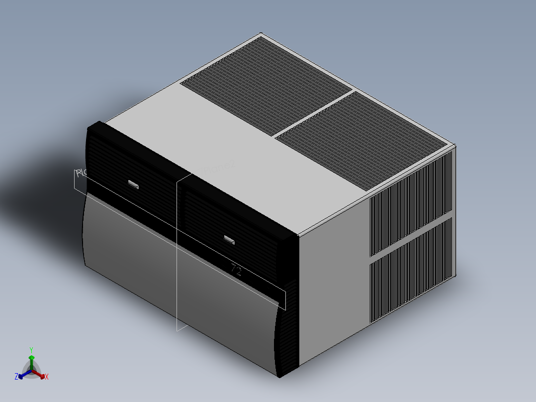 solidworks 空调正等轴测图