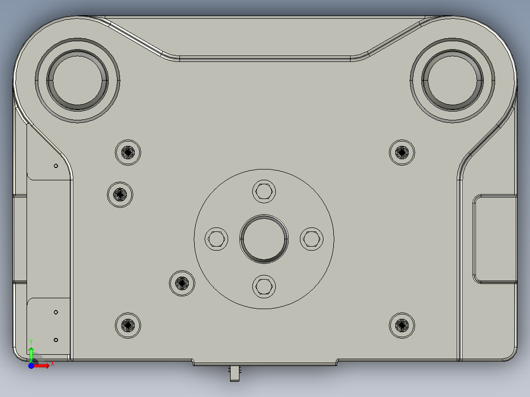变压器铁心级进模设计前视图