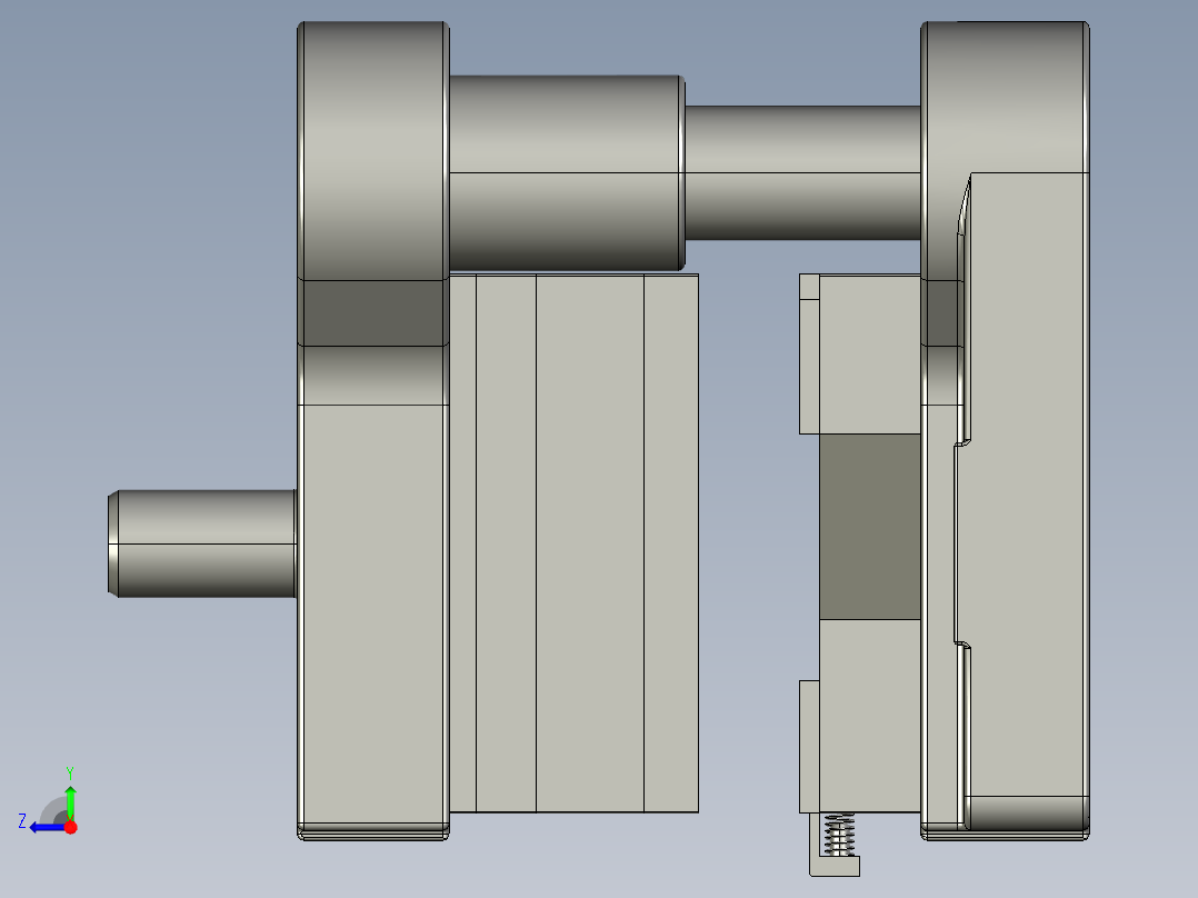 变压器铁心级进模设计右视图