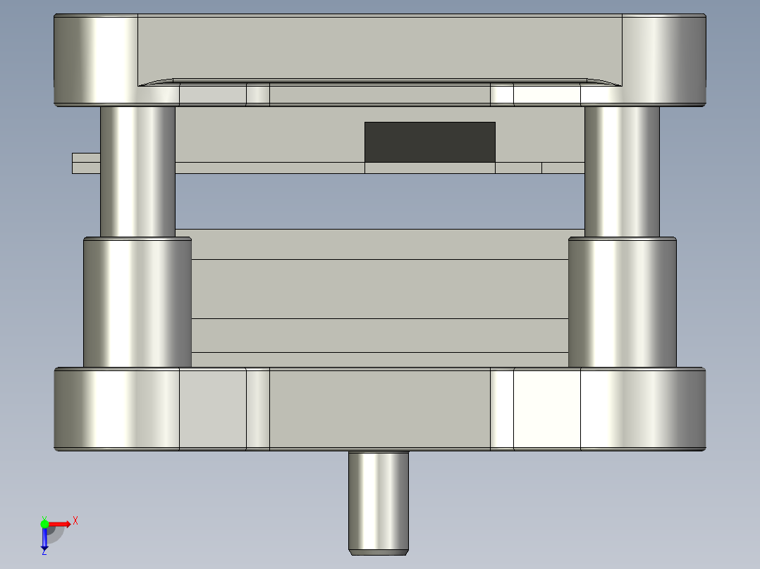 变压器铁心级进模设计俯视图