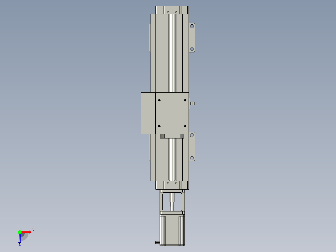 JD80G-Z 滚珠丝杠 重型模组俯视图