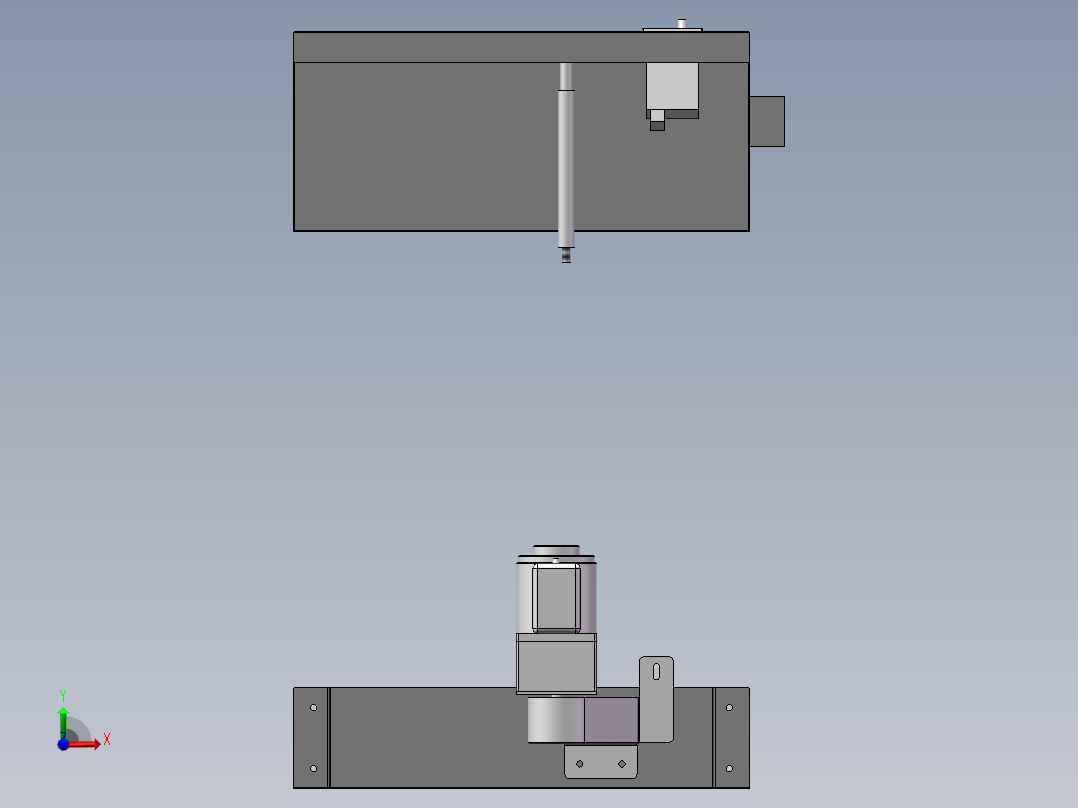 流水线ICT前接驳台3D图纸前视图