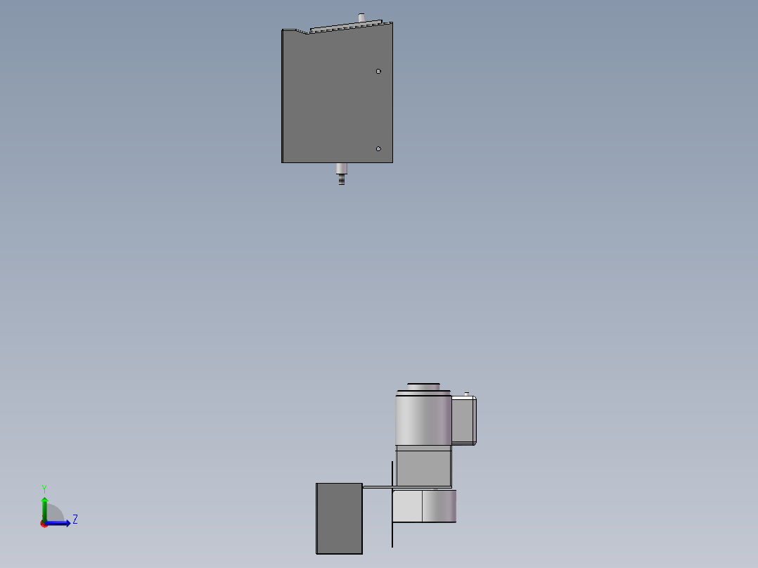 流水线ICT前接驳台3D图纸左视图