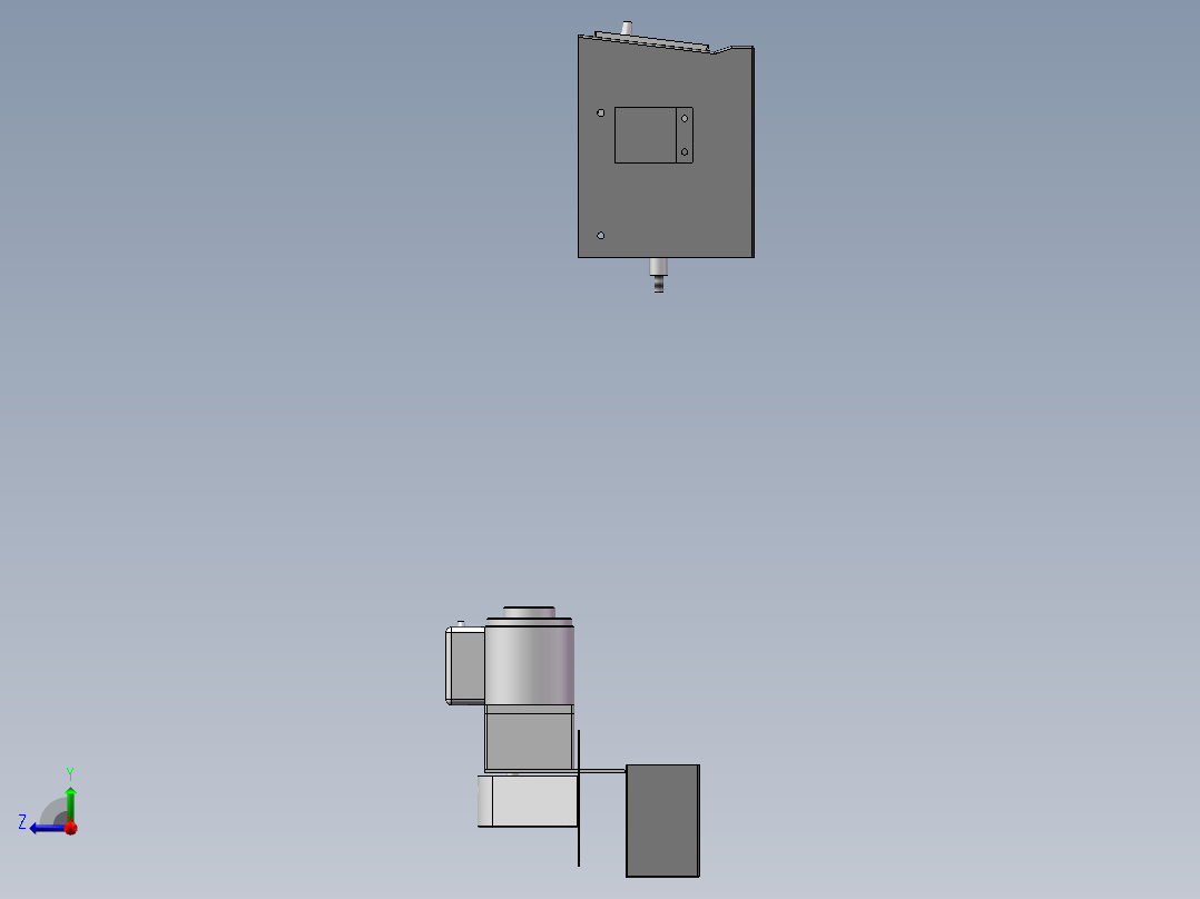 流水线ICT前接驳台3D图纸右视图
