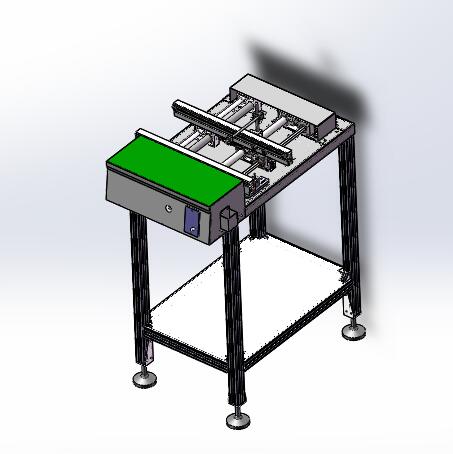 流水线ICT前接驳台3D图纸