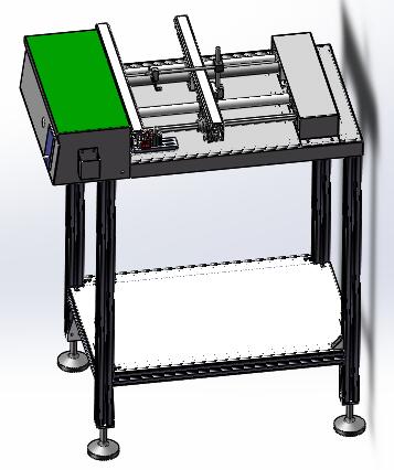 流水线ICT前接驳台3D图纸