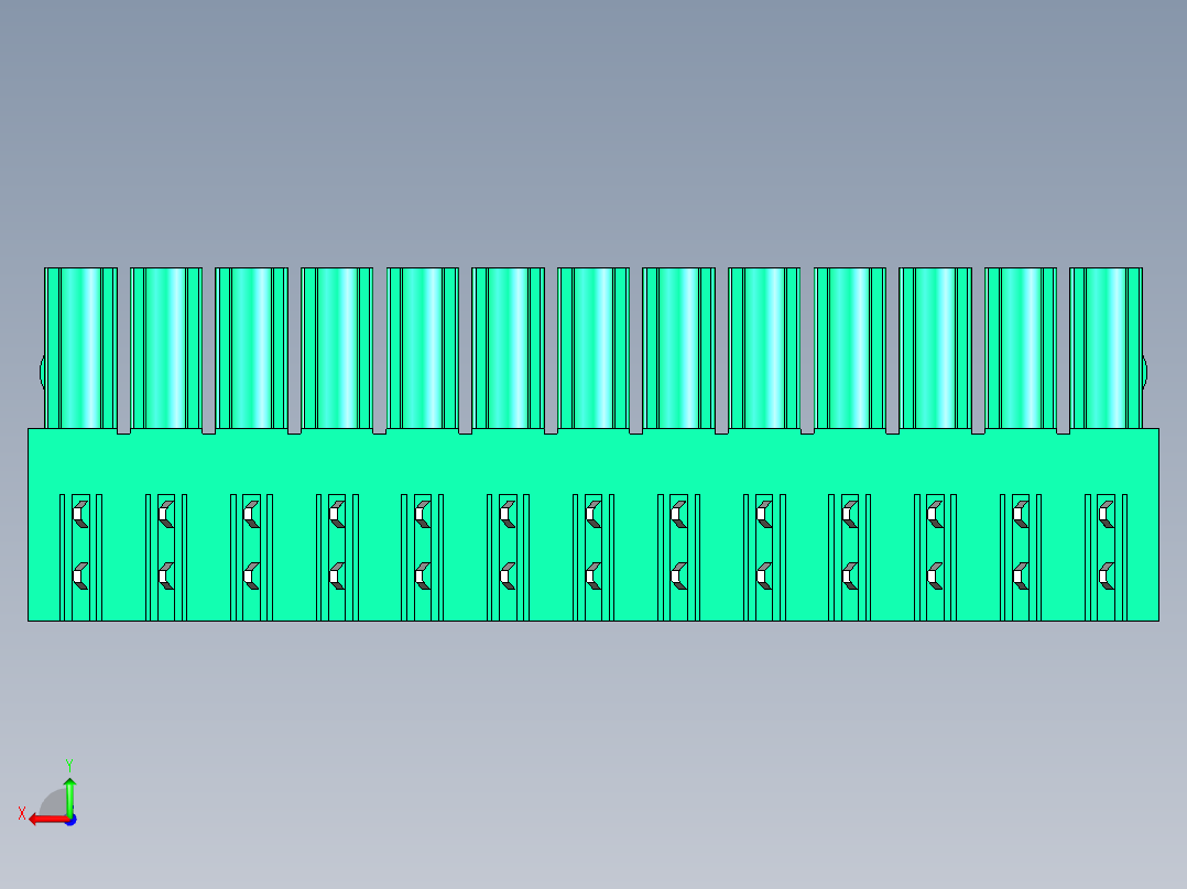 DEGSON 15EDG 系列 3.5mm 插拔式接线端子 FullPack-15EDGA-3.5-13P-14-00AH后视图