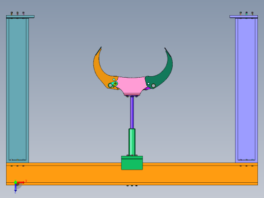 油桶卧式搬运龙门吊俯视缩略图