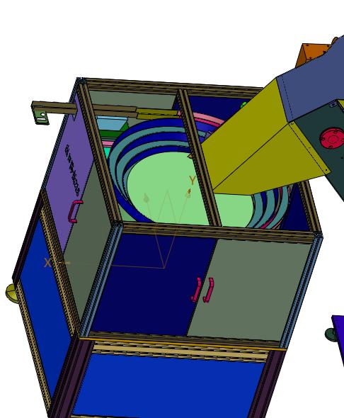 一体式振动盘料仓供料机构